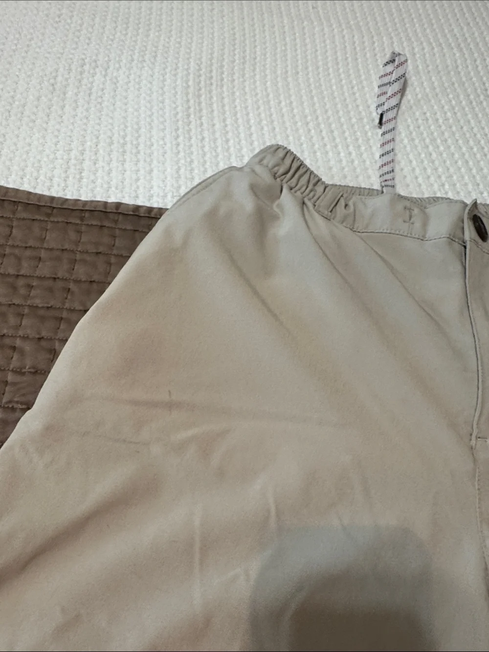 chubbies Light Khaki Elastic-Waist Athletic Shorts 2 pairs